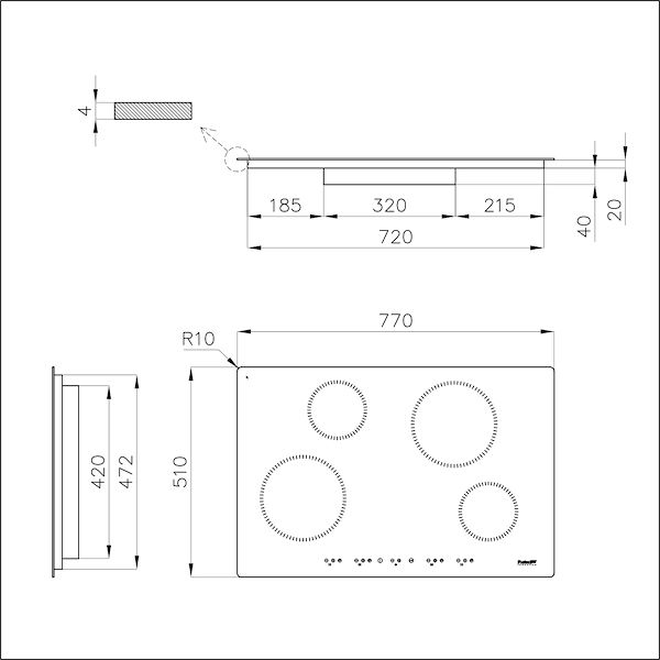 Cooker hob S1000 Induction, Induction Hobs