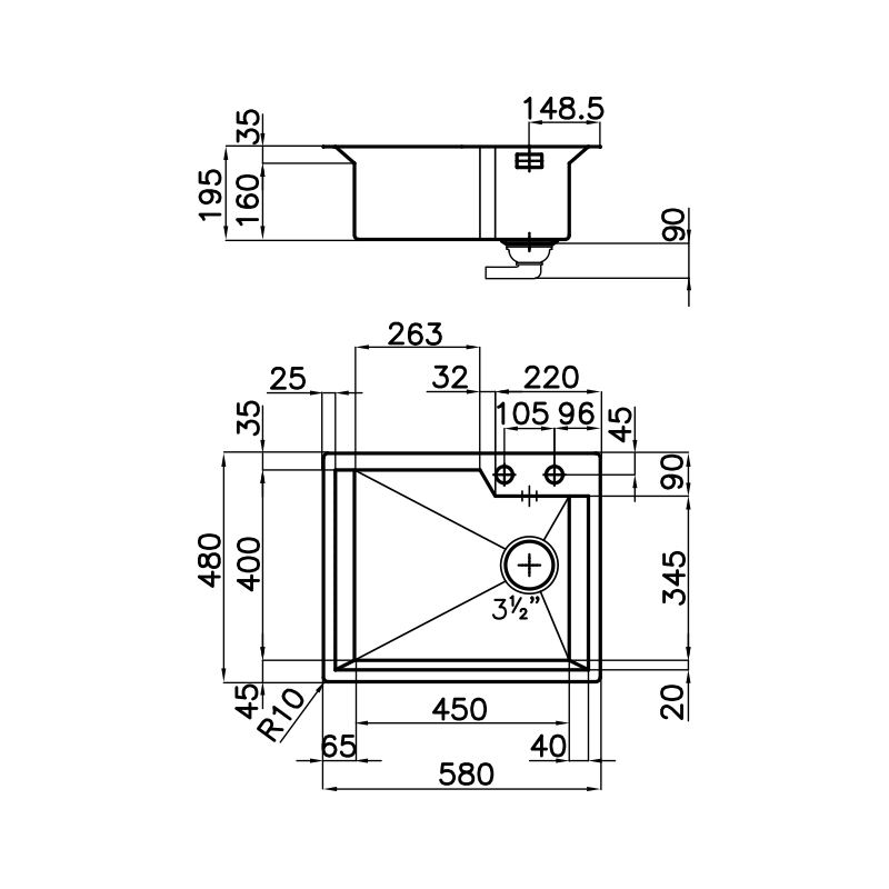 Sinks, Sink GK 1403 000